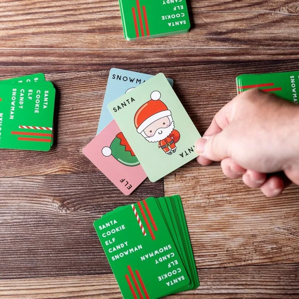 Santa Cookie Elf Candy Snowman Christmas Edition Holiday Card Game by Taco Cat G